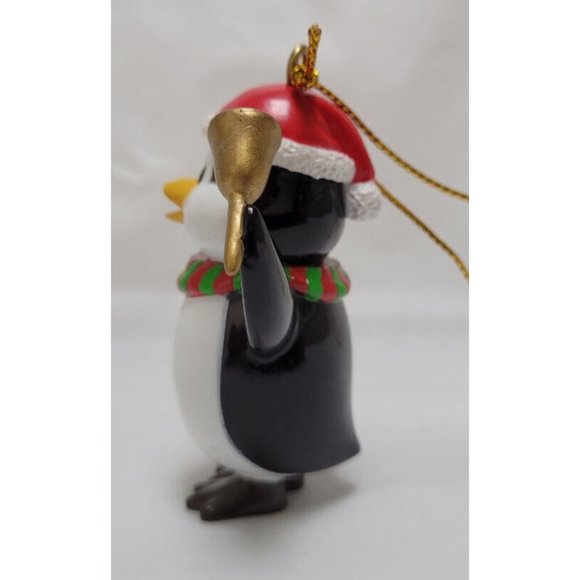 Ganz Penguin Holding Bell Christmas Ornament - Picture 3 of 8